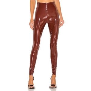 Commando Shiny Burgundy leggings faux patent leather